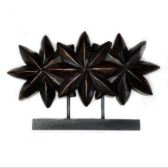 NEW Bali Thailand Decorative Wood Star Accent